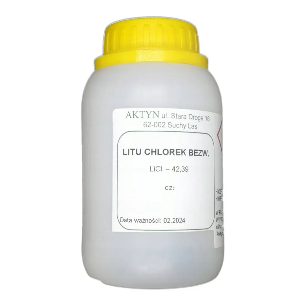 Chlorek Litu Bezwodny 500G — CAS 7447-41-8 — ClLi — odczynnik chemiczny