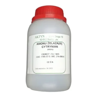 Cytrynian Amonu Żelaza 250 G – Zielony Proszek Do — CAS 1185-57-5 — C6H11FeNO7+3 — odczynnik chemiczny