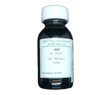 Kryształki Jodu 50 G Do Analizy Chemicznej I Dezyn — CAS 7553-56-2 — I2 — odczynnik chemiczny