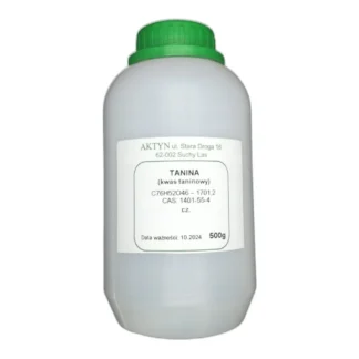 Kwas Taninowy 250 G – Wysoka Czystość Do Prac Labo — CAS 5424-20-4 — C76H52O46 — odczynnik chemiczny