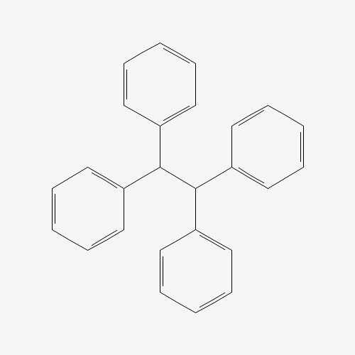 Szkielet 2D Biała substancja chemiczna, CAS 632-50-8, wzór C26H22