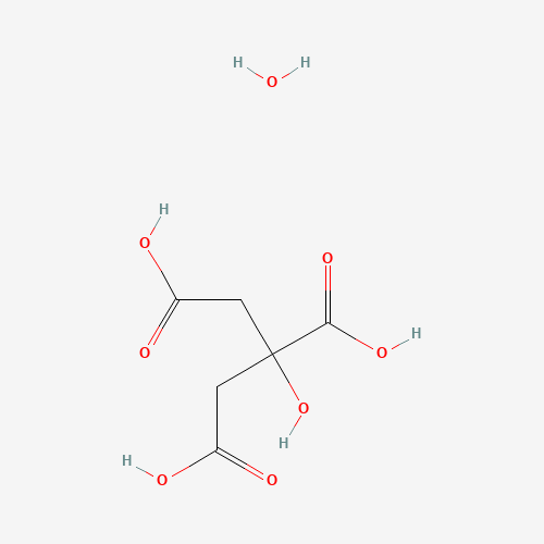 Szkielet 2D Kwas cytrynowy jednowodny 1 kg, CAS 5949-29-1, wzór C6H10O8