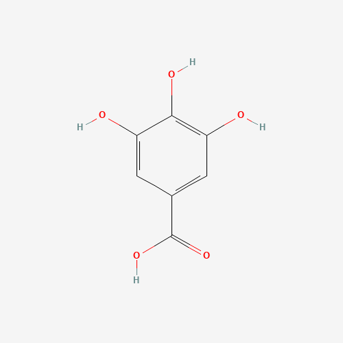 KWAS GALUSOWY BEZWODNY cz.d.a. 100g. — struktura chemiczna 2D (CAS 149-91-7, wzór C7H6O5, masa 170.12 g/mol)