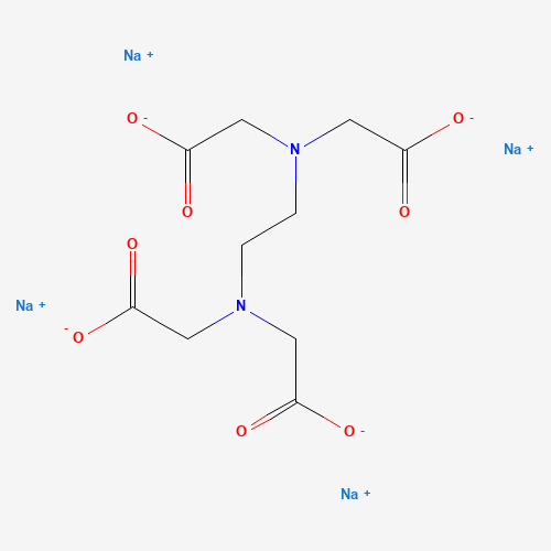 Kwas werbenowy EDTA 1 kg — struktura chemiczna 2D (CAS 64-02-8, wzór C10H12N2Na4O8, masa 380.17 g/mol)