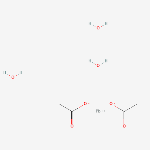 Szkielet 2D Octan ołowiu(II) trihydrat 1000 g czystość analityczna, CAS 6080-56-4, wzór C4H12O7Pb